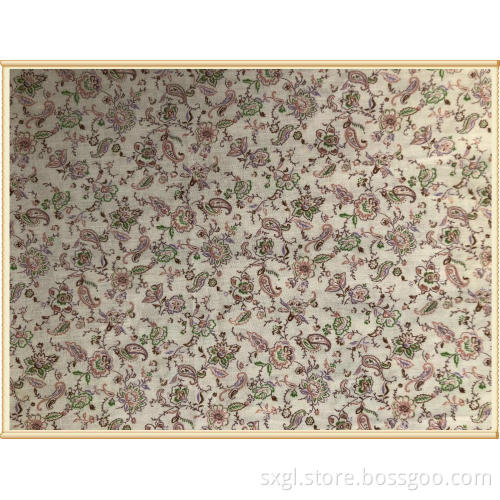 linen cotton print fabric for dress and shirt